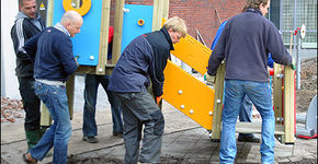 Bouw van Kindertuin bij Flevoziekenhuis